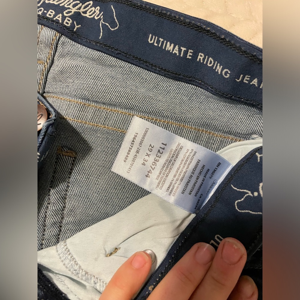 Wrangler Q-baby boot cut riding jeans 29x34 (2)
